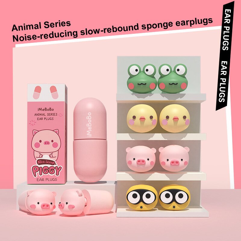 Animal Earplugs Factory - Cute Soft Sponge Sleeping for Children