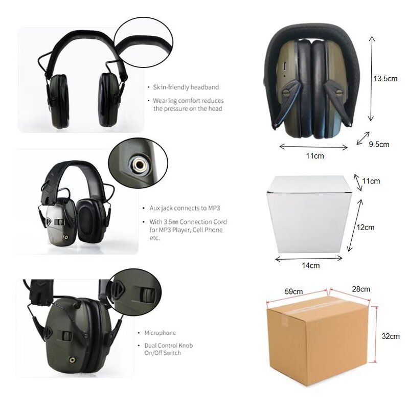 Noise Cancel Ear Muffs Supplier - New Design Comfortable Soft 30dB