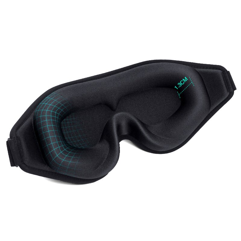 3D Sleeping Eye Mask Supplier - 100% Light Blockade Cool Sports Fabric for Travel