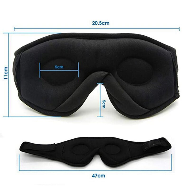 3D Stereo Cotton Eye Mask Manufacturer - Wireless Bluetooth Music for Sleep Travel