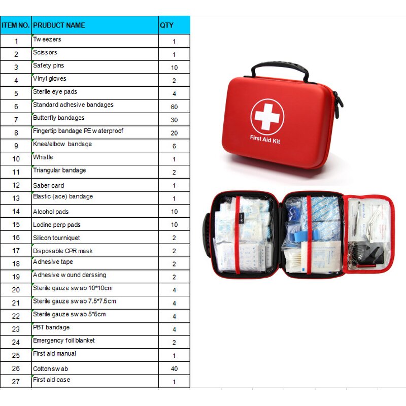 First Aid Kit Bag Factory - Hot Selling for Home Car Work Camping Hunting