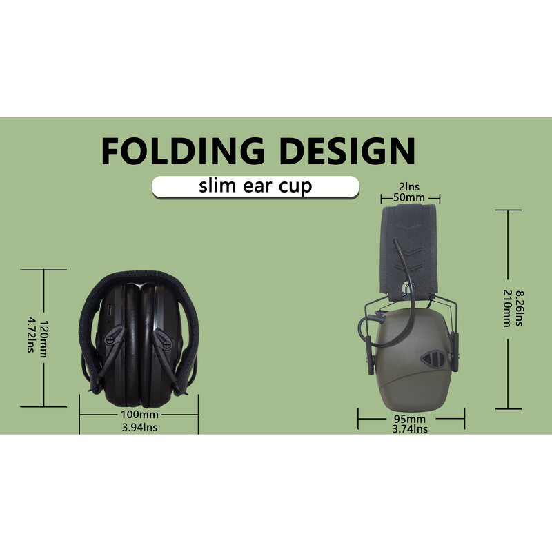 Electronic Active Ear Muff Manufacturer - Noise Cancelling with BT 5.0 Built-in Microphones