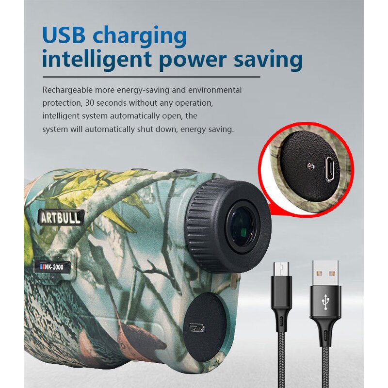 Hunting Rangefinder Factory - 1000M Optics Smart Camouflage with Rechargeable Battery