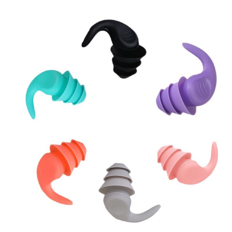 Swimming Earplugs Supplier - Comfortable Waterproof Silicone Foldable Noise Reduction