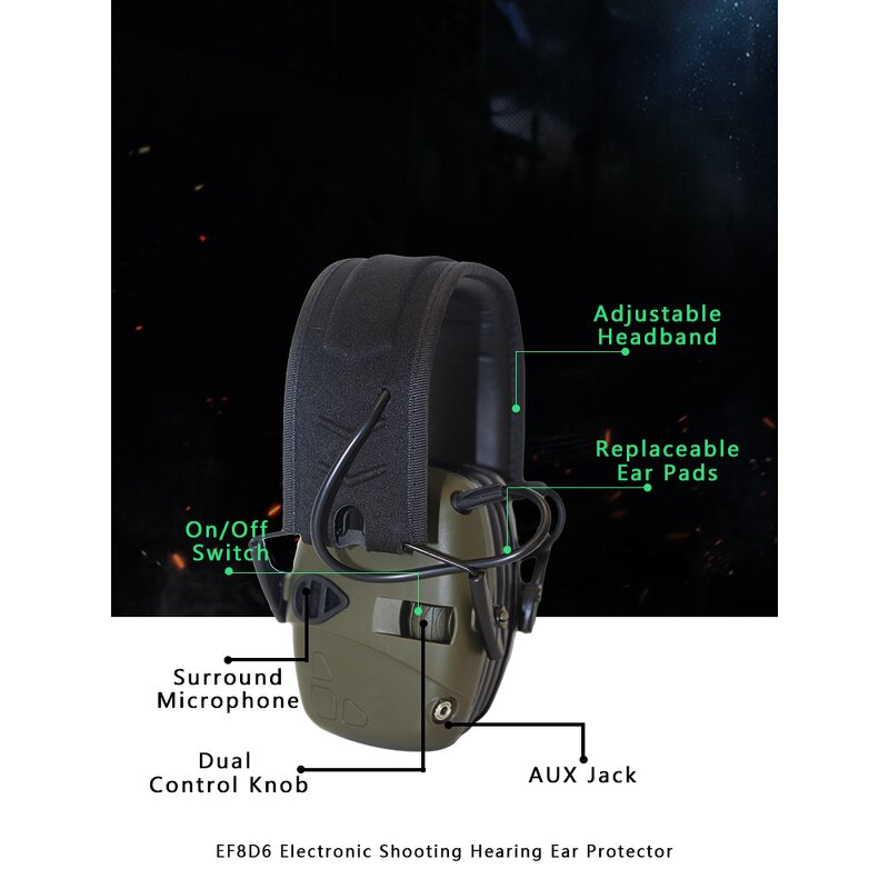 Customized Logo Ear Muffs Factory - Safety Hearing Protection Tactical Hunting Electronic