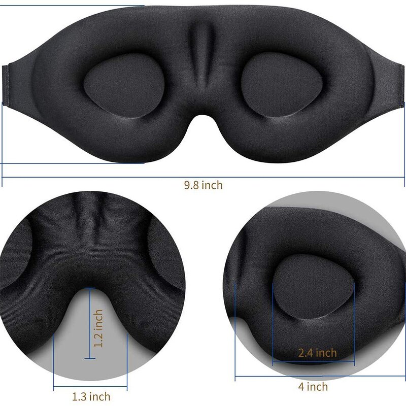 3D Contoured Blackout Sleep Mask Factory - for Men Women Eye Health Supply Lash Extensions