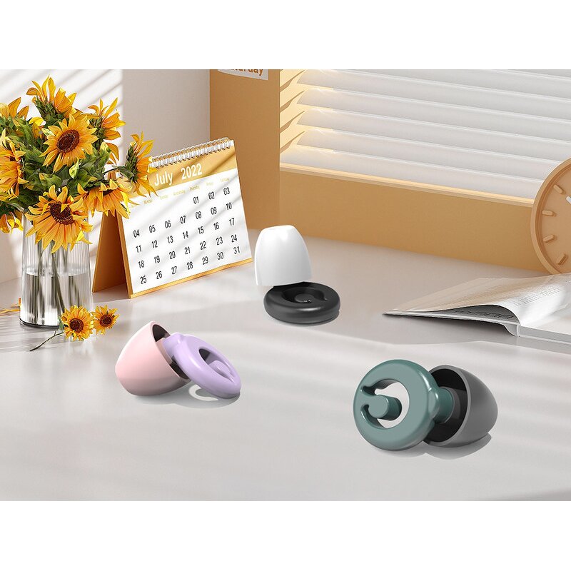 Custom Silicone Ear Plugs Factory - 2025 Logo Noise Cancelling with Case