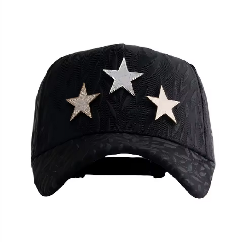 Baseball Caps Manufacturer - OEM Custom 5 Panel ROSE GOLD SKULLS