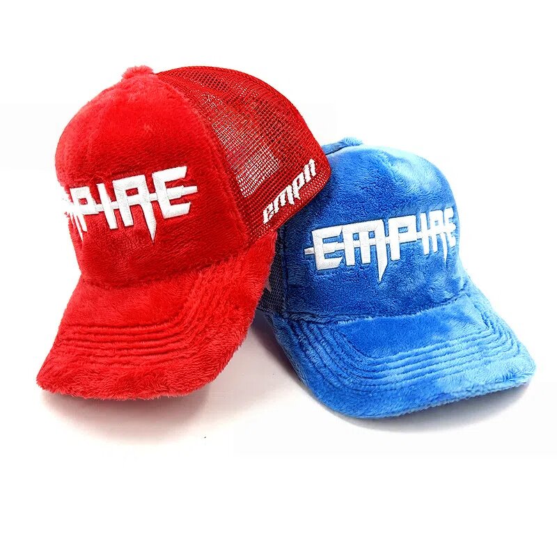 Trucker Cap Manufacturer - Wholesale Unisex Custom Velvet 5 Panel Mesh