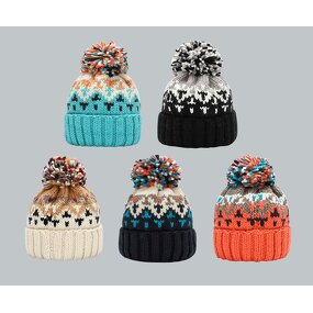 Winter Hats Manufacturer - OEM Cat Ear Furry Fluffy Jacquard Knit Devil