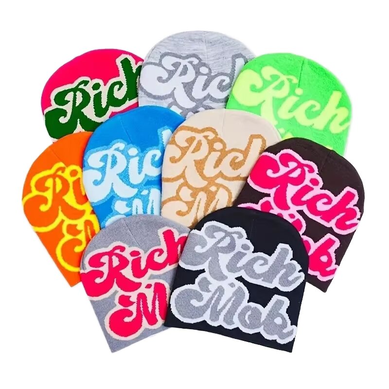 Knit Hat Manufacturer - Wholesale Print Letter Unisex Acrylic Soft
