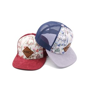 Dad Hats Manufacturer - Wholesale Leather Patch Custom Adjustable 7 Panel