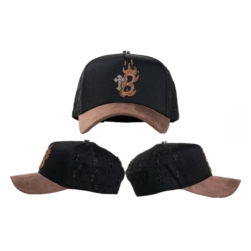 Baseball Hats Manufacturer - Wholesale Men's Sporty 5-Panel Suede Trucker
