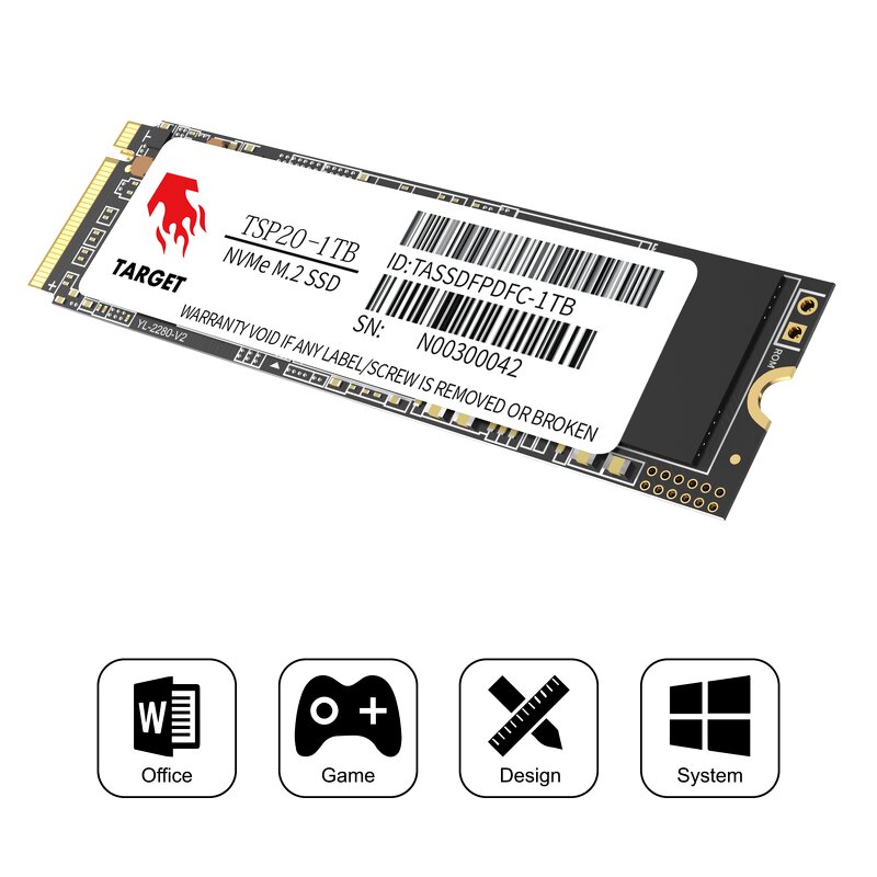 M.2 NVMe SSD Factory - Original 2280 PCIe 128GB to 2TB Internal SSD for Laptop