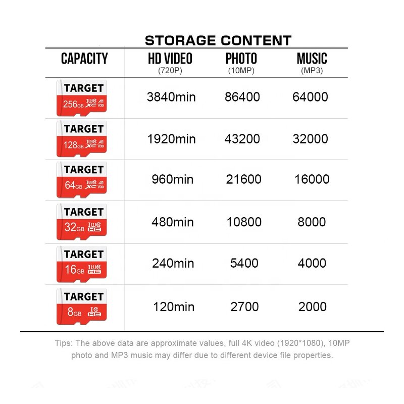 TF Memory Card Manufacturer - Custom Logo 4GB 8GB for Phone & DVR