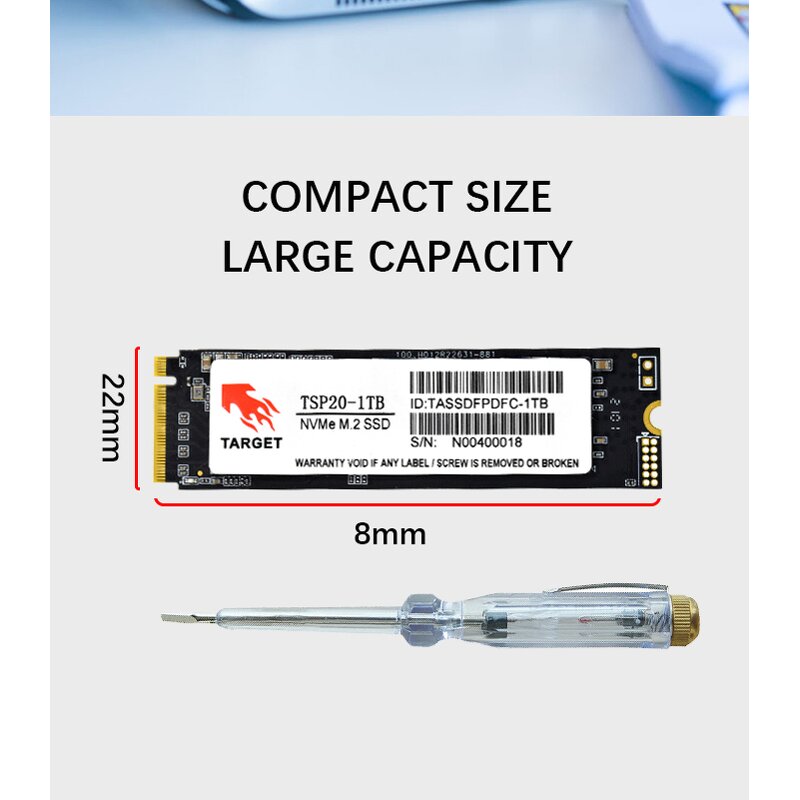 M.2 NVMe SSD Factory - 128GB 3D NAND Flash 3500MB/S Internal Solid State Drive