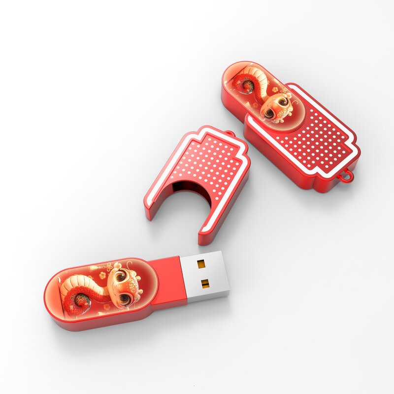 Christmas USB Flash Drive Manufacturer - Customizable 8G to 32G Santa Claus Metal Gift