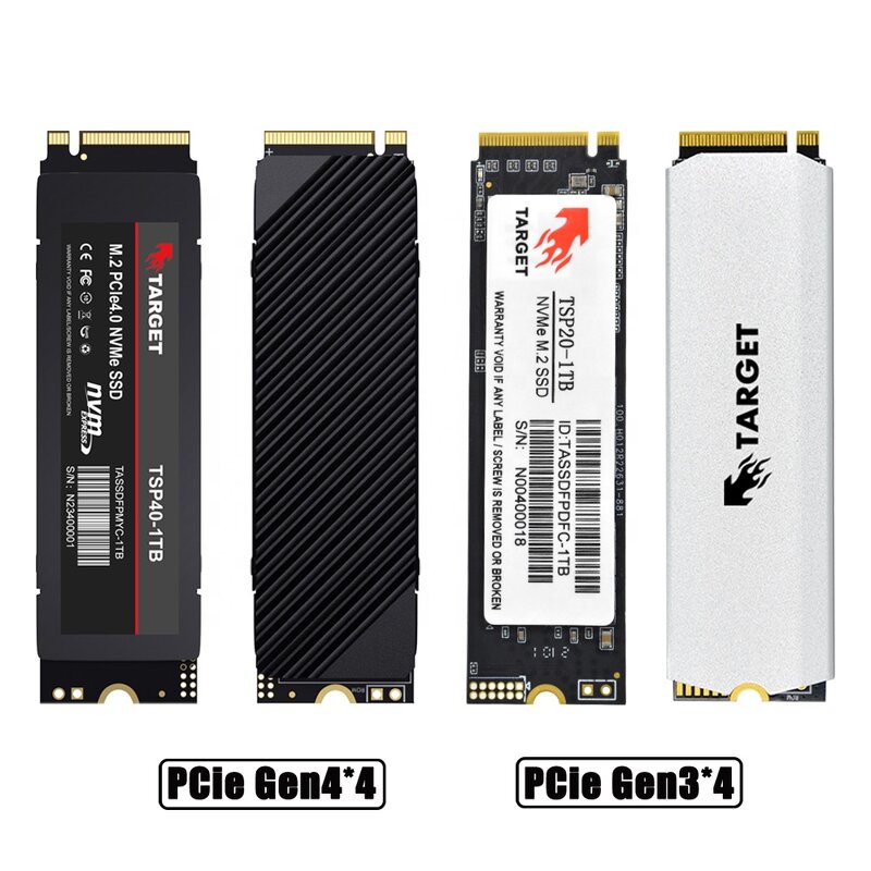 M.2 NVMe SSD Factory - 1TB Gen3 PCIe 3.0 2280 Internal Laptop Hard Drive Metal Shell