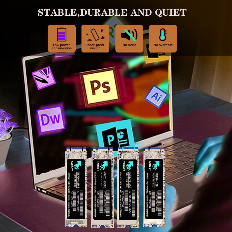 M.2 SATA SSD Wholesale - High Quality NGFF 128GB to 1TB 2280 SSD