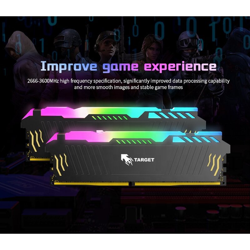 DDR4 Gaming RAM Factory - 8GB to 32GB 3200mhz ECC Full Compatible for Desktop