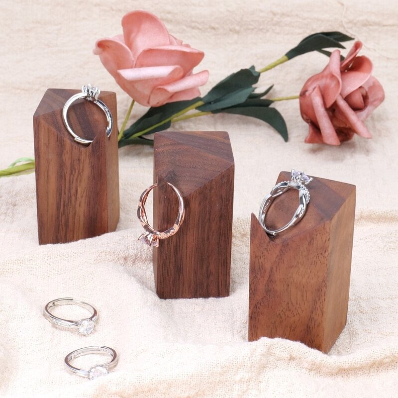 Ring Display Stand Manufacturer - OEM Custom Wood Showcase Jewelry Organizer