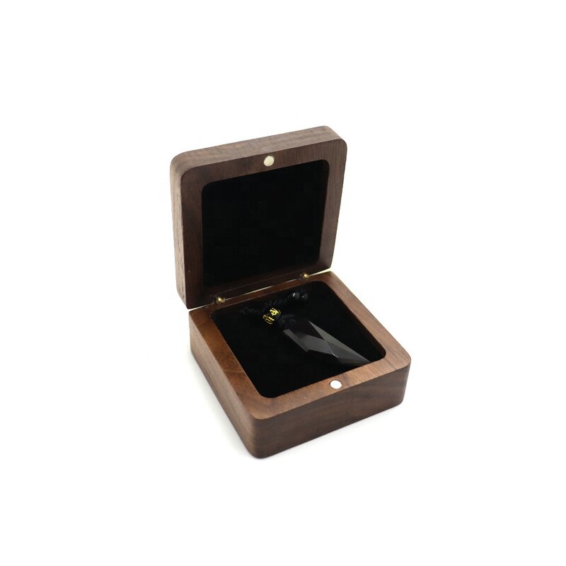 Jewelry Storage Box Manufacturer - OEM Custom Handmade Square Walnut Wood