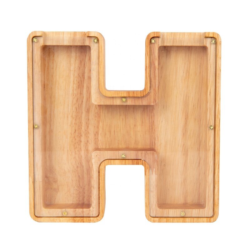 Piggy Bank Manufacturer - OEM Custom Creative Wooden Letter Shaped