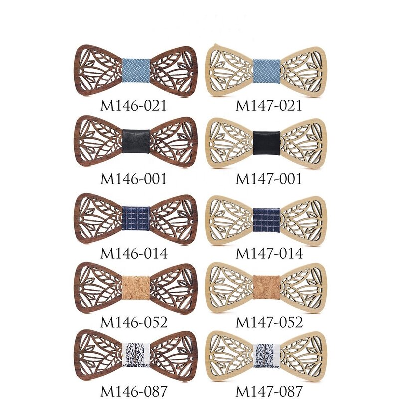 Hollowed-Out Bow Tie Manufacturer - OEM Custom High End Handmade Walnut Maple
