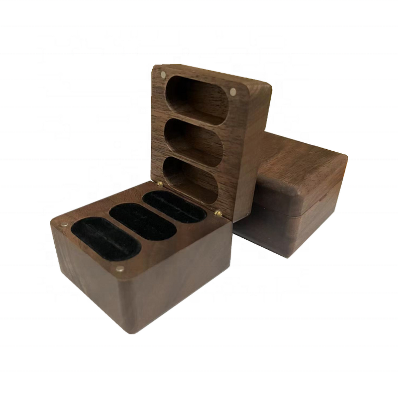 Wooden Ring Box Manufacturer - OEM Custom Classical for 3 Rings