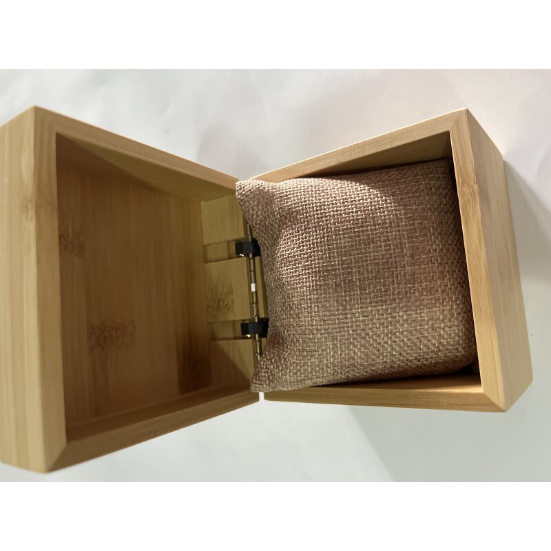 Bamboo Watch Box Manufacturer - OEM Custom Premium Square Case with Pillow
