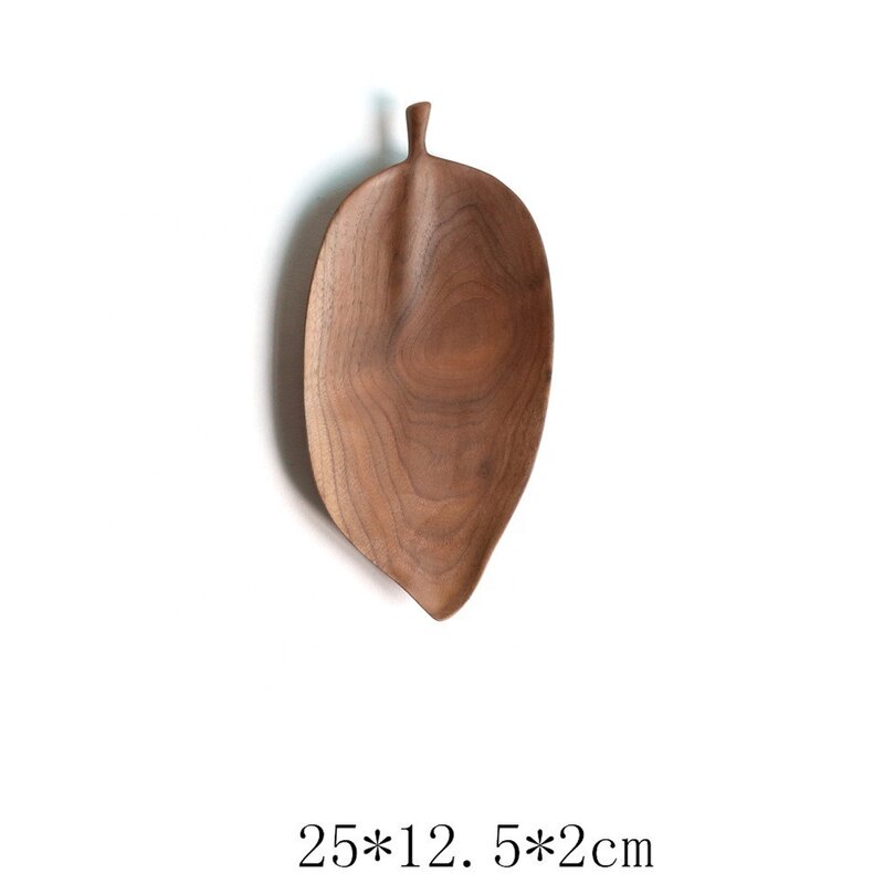 Wooden Fruit Plate Manufacturer - OEM Custom Creative Leaf Shaped
