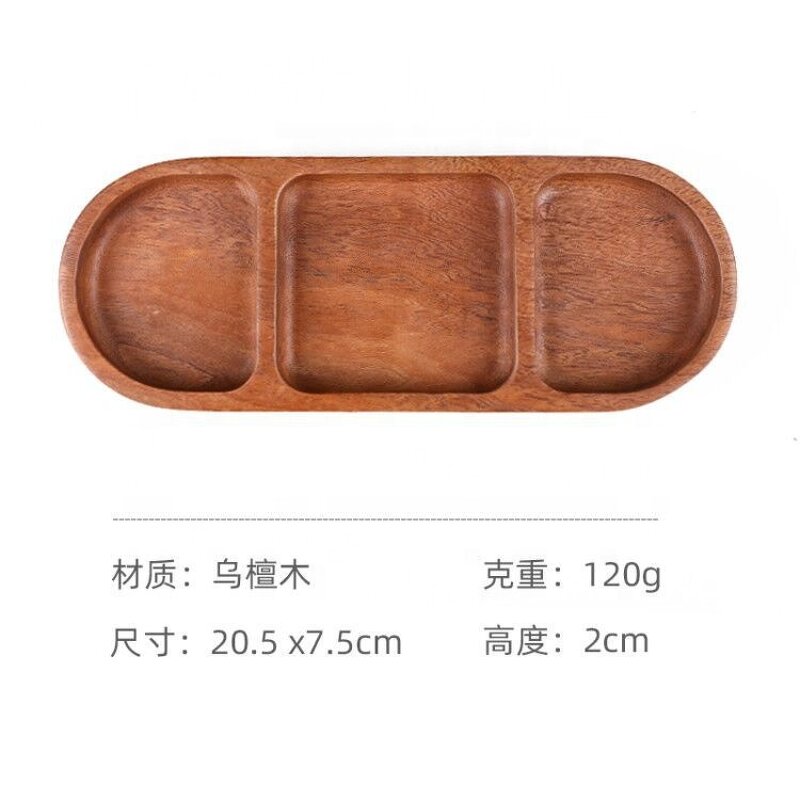 Wooden Seasoning Plate Manufacturer - OEM Custom Small Household Oval Sauce