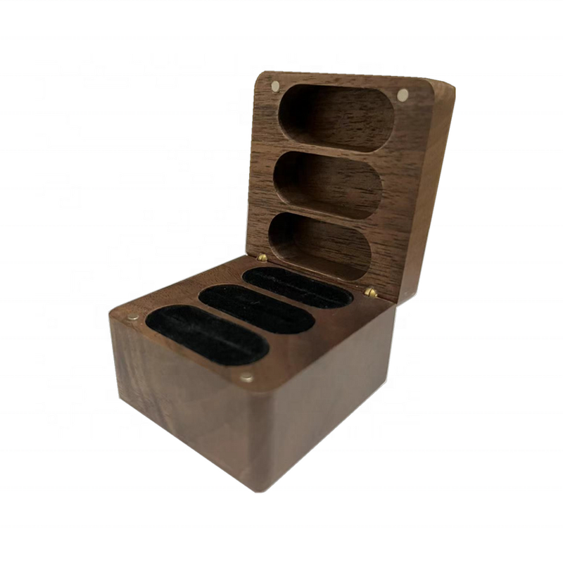 Wooden Ring Box Manufacturer - OEM Custom Classical for 3 Rings
