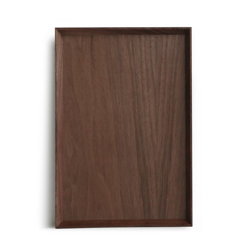 Wood Tray Manufacturer - OEM Custom Large 40cm Rectangular Walnut Wood Pizza