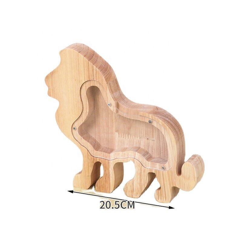 Piggy Bank Manufacturer - OEM Custom Logo Transparent Cartoon Lion Shaped