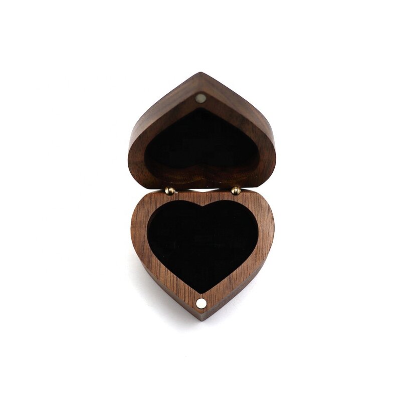 Ring Box Manufacturer - OEM Custom Logo Handmade Heart Shaped Double