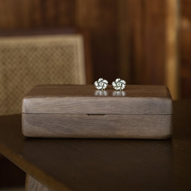 Jewelry Storage Box Manufacturer - OEM Custom Small Size Black Walnut