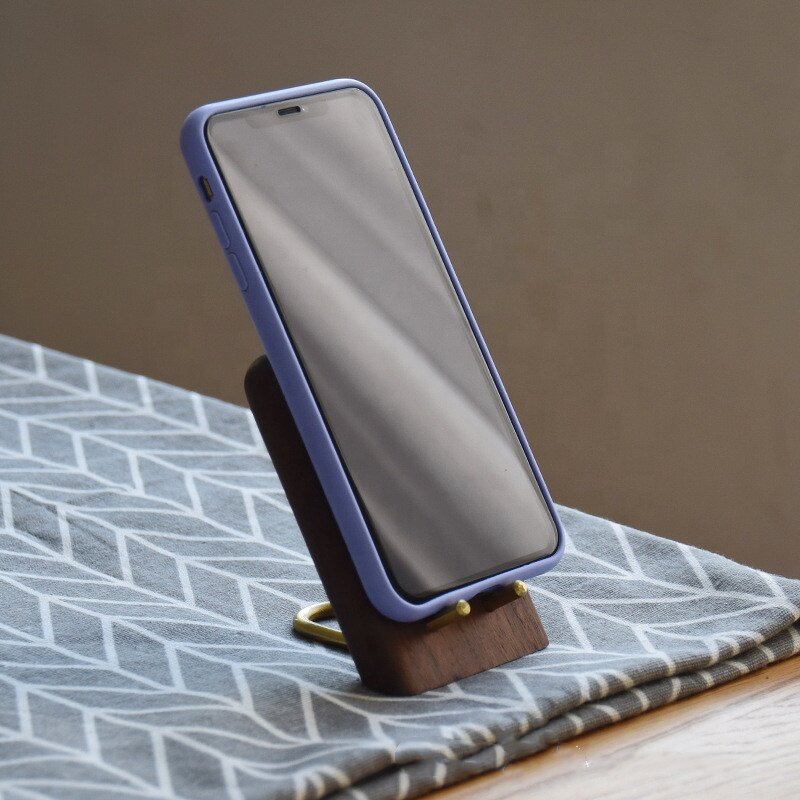 Mobile Phone Holder Manufacturer - OEM Custom Luxury Solid Wood Walnut