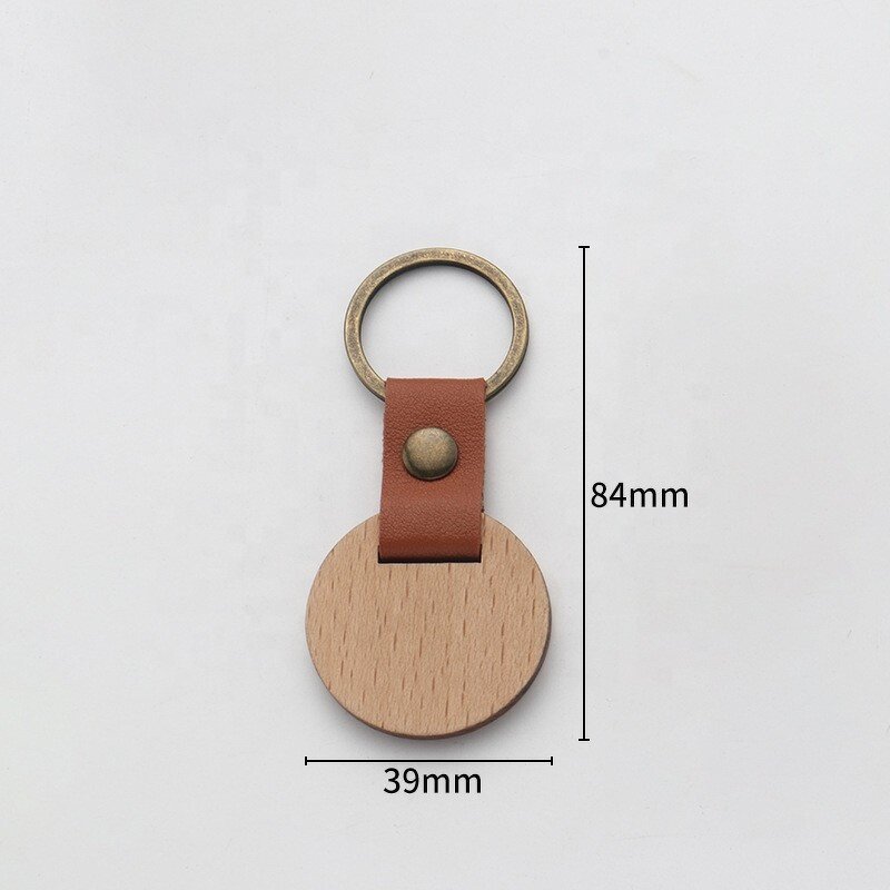Wood Key Chain Manufacturer - OEM Custom Handmade Beech Wood Promotional