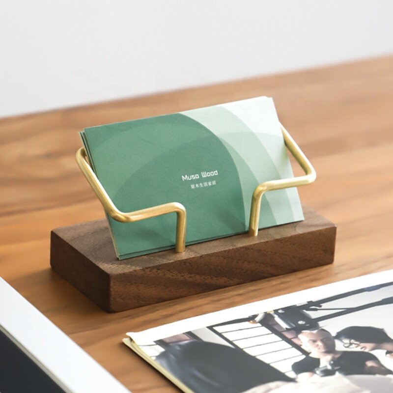 Business Card Holder Manufacturer - OEM Custom Brass Wooden Case Metal