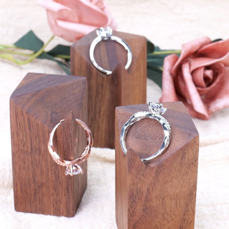 Ring Display Stand Manufacturer - OEM Custom Wood Showcase Jewelry Organizer