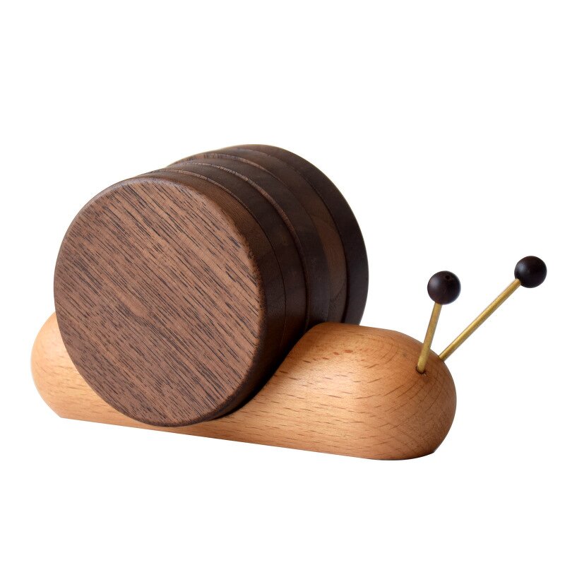 Wood Coasters Manufacturer - OEM Custom Walnut Wood Desktop Cute Ornaments