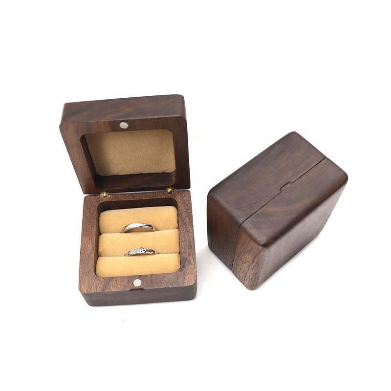 Wedding Ring Box Manufacturer - OEM Custom High End Wood Square Ceremony