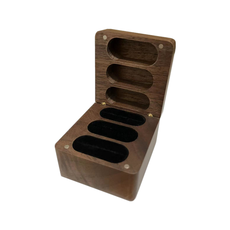 Wooden Ring Box Manufacturer - OEM Custom Classical for 3 Rings