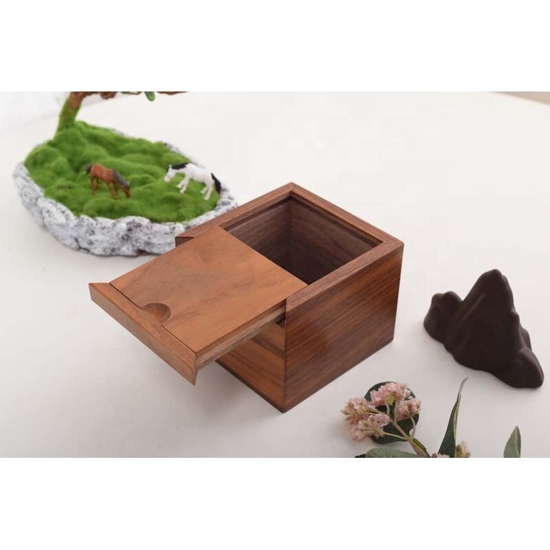 Wood Storage Box Manufacturer - OEM Custom Premium Walnut Wood with Slide