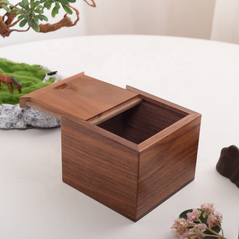 Wood Storage Box Manufacturer - OEM Custom Premium Walnut Wood with Slide