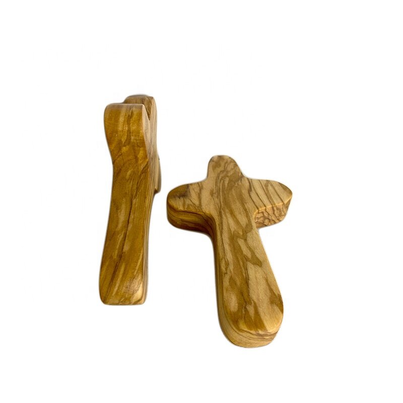 Olive Wood Cross Manufacturer - OEM Custom Small Comfort Crosses Mini Holding