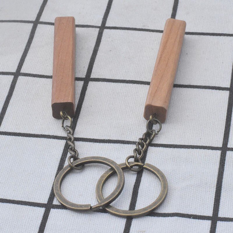 Wooden Keychain Manufacturer - OEM Personalized Blanks Rectangular Diy