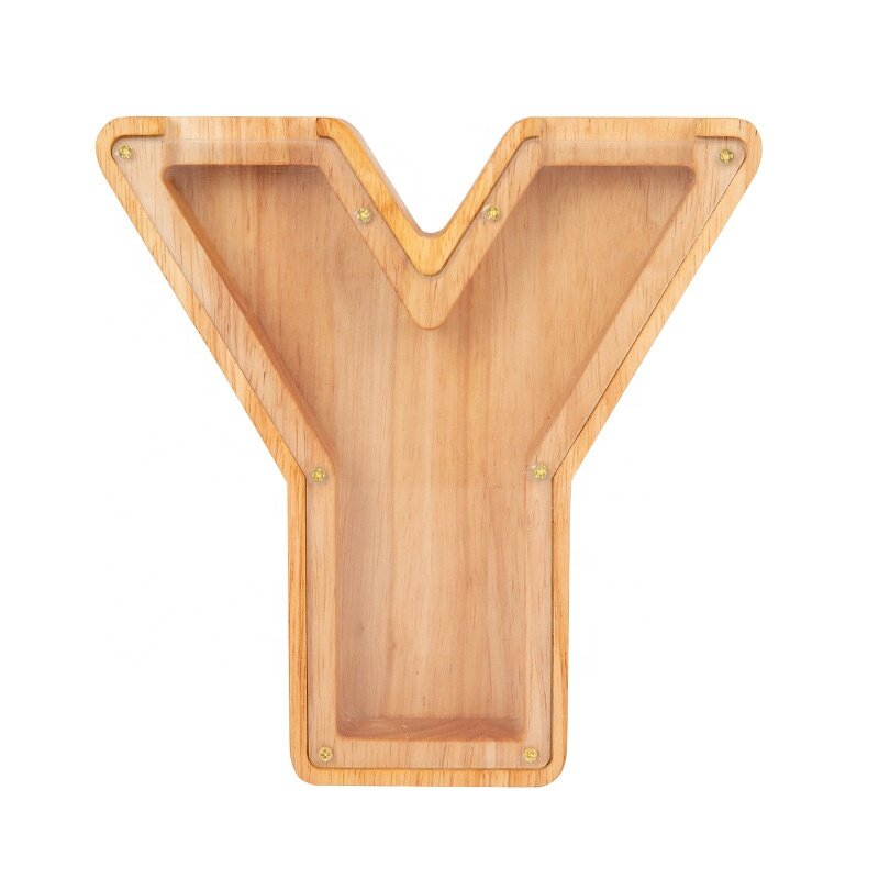 Wooden Money Box Manufacturer - OEM Custom Personalized 26 Letters Coin