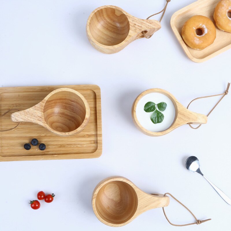 Wooden Camping Mug Manufacturer - OEM Custom Handmade Outdoor Kuksa Natural